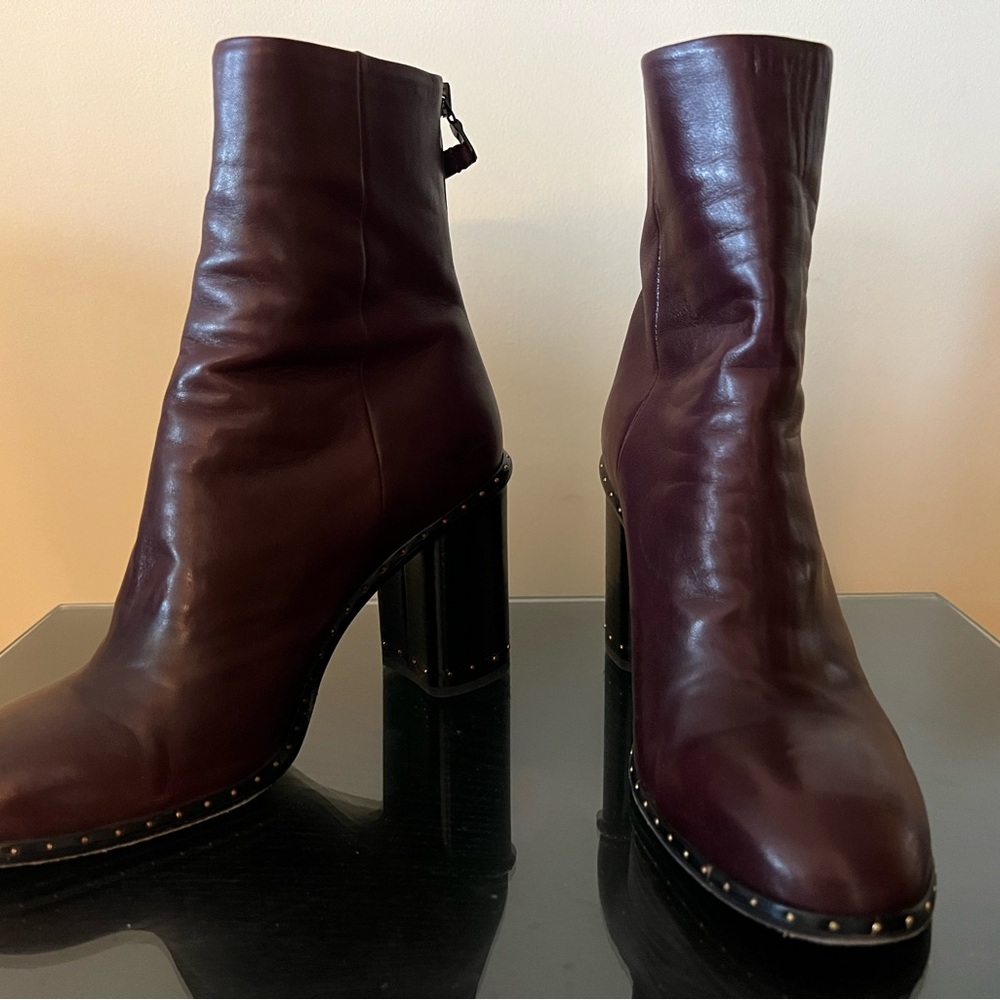 rag & bone Deep Burgundy Heeled Boots